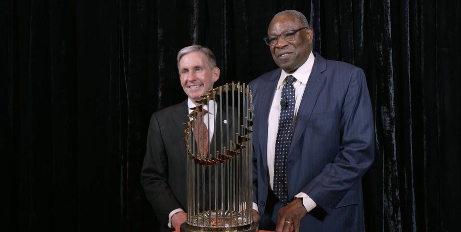 Astros' World Series trophy damaged during fundraiser in Houston