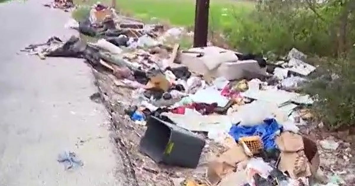 Massive illegal dumping from pickup truck caught on camera in Houston ...