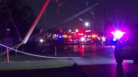 Veterans Memorial crash: Power lines down, causing road closures in north Harris County