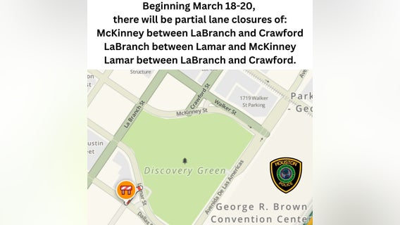 Partial lane closures to begin this weekend in preparation of NCAA Final Four events