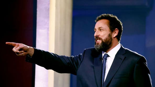 Adam Sandler receives Mark Twain Prize for comedy surrounded by co-stars Drew Barrymore, Rob Schneider, others