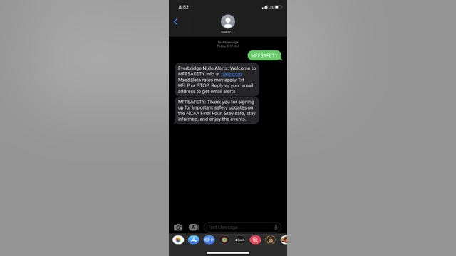 Men's Final Four: Fans, visitors can sign up for safety messages during the event