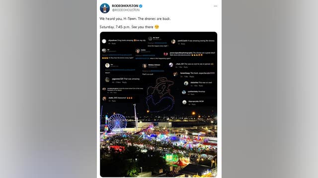 Houston Rodeo 2023: Drone show returning to the rodeo this weekend