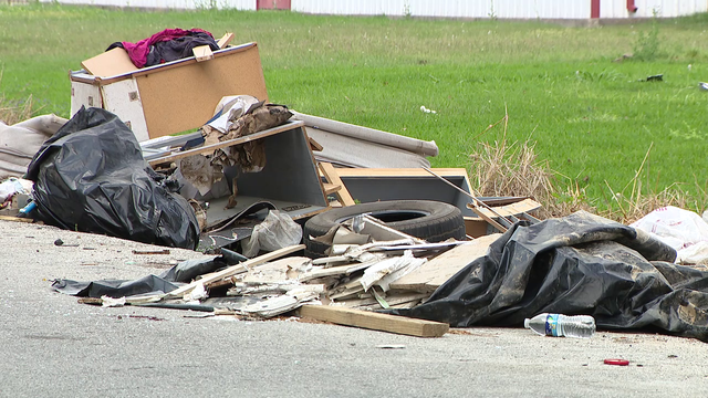 Illegal dumping caught on camera in Northeast Houston, City later sent clean-up trucks