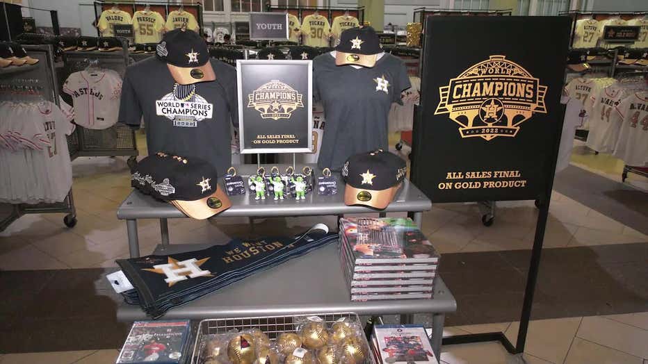 Houston Astros 'Gold Rush' merchandise event: Thousands of fans