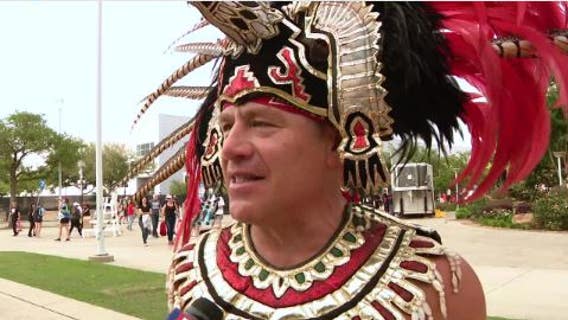 College Basketball fans flock to NRG Stadium for 2023 Men's NCAA National Championship