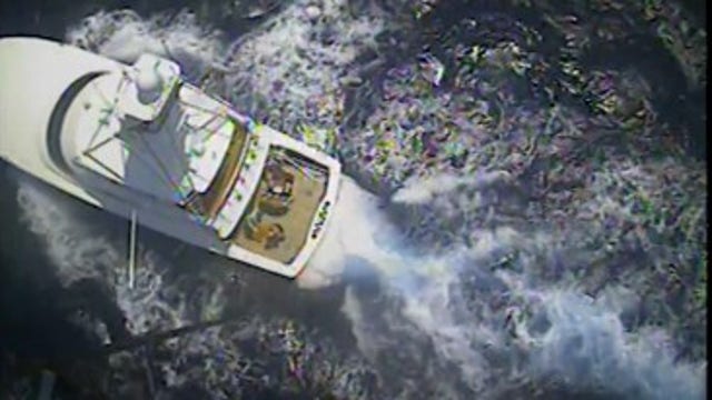 Video: Coast Guard medevaced man from boat in Freeport
