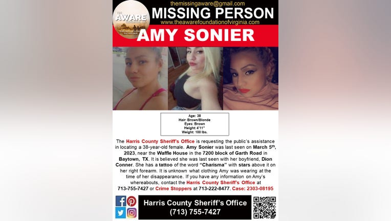 Amy Sonier Missing Flyer