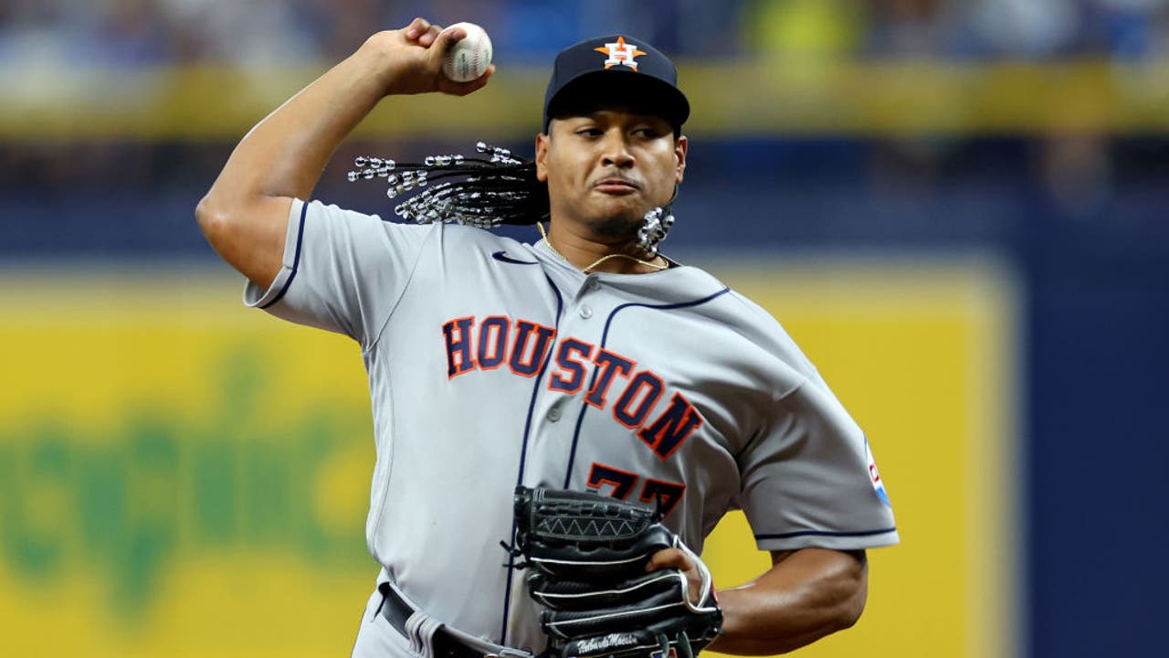 Houston Astros fans panicking despite win as Luis Garcia departs after 8  pitches due to elbow discomfort: That's code for Tommy John surgery