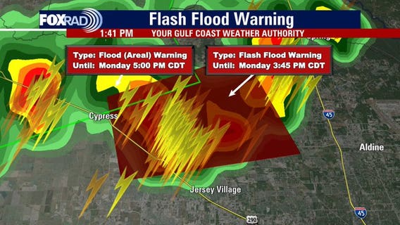 Weather Houston: Scattered heavy downpours on Monday afternoon