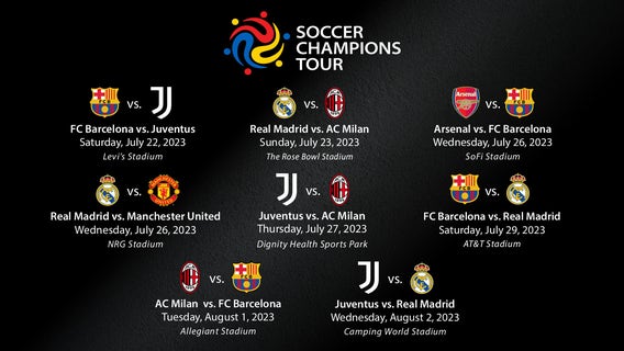 Real Madrid to face off against Manchester United in July at NRG Stadium