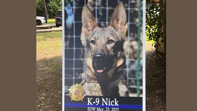 Harris County Precinct 5 deputies say goodbye to longtime K-9