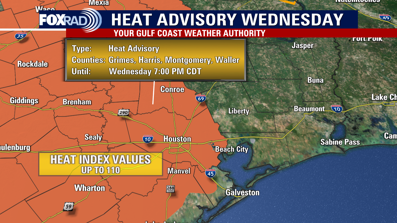 Houston weather First heat advisory of the season issued