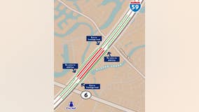 Sugar Land road closure: US 59 shutdown at Oyster Creek Bridge this weekend