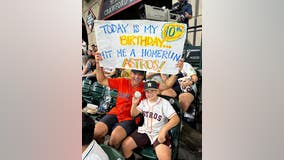 Houston Astros make young fan's birthday wish come true hitting home run