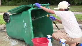 'Garbage Kid' turning dirty Houston-area trash cans into cash