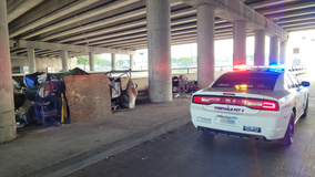 Harris County authorities assist TxDOT in clearing out camps under state highways