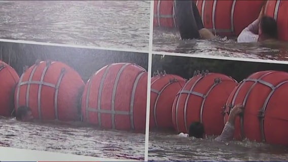 Texas Governor Greg Abbott unveils floating wall, signs border measures into law