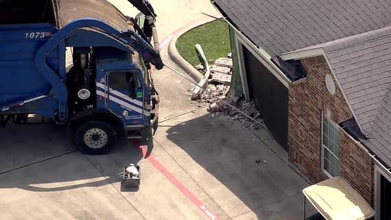 Garbage truck crashes at Houston apartment complex on El Dorado; 1 hospitalized