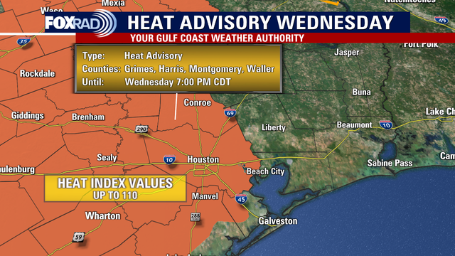Houston weather: First heat advisory of the season issued