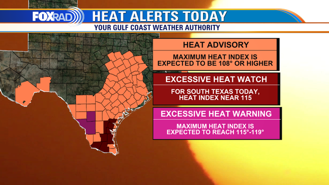 Houston weather: Heat advisory in effect as heat wave begins