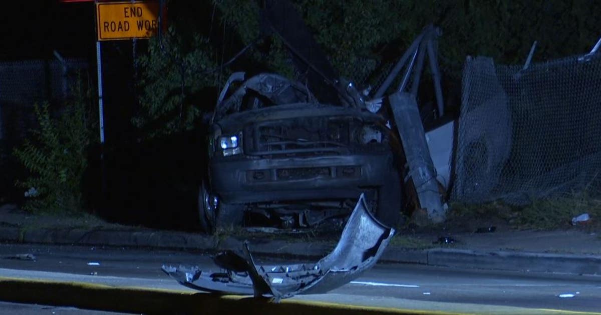 1 dead after fiery crash with power pole in north Harris County | FOX ...