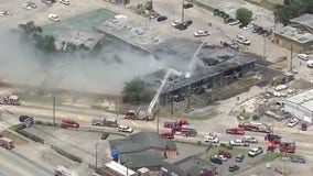 Houston area firefighters have battled several large fires in extreme heat