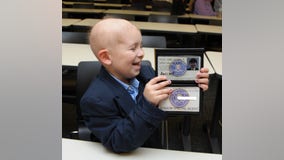 FBI Houston: Young boy living with brain cancer sworn-in as honorary Junior Special Agent