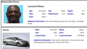 Texas Silver Alert: Leonard Wilson, 69, last seen in Hempstead