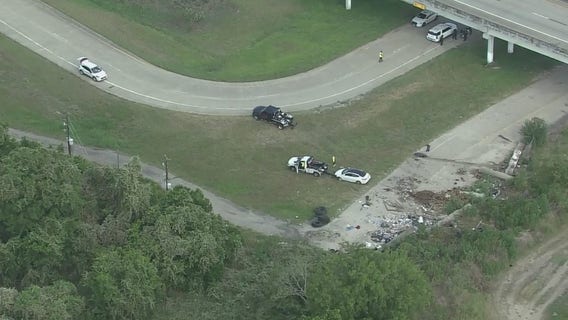 Harris County crash: Driver chasing another, crashes; lifeflight requested