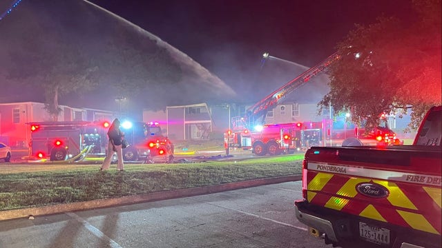 Harris County fire: Firefighter taken to hospital, 16 units affected at the Park at Cumberland apartments