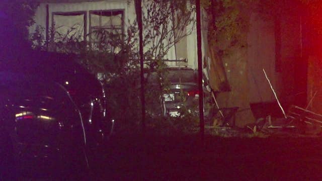 Harris County chase ends with car crashed into elderly woman's home; 4 hospitalized
