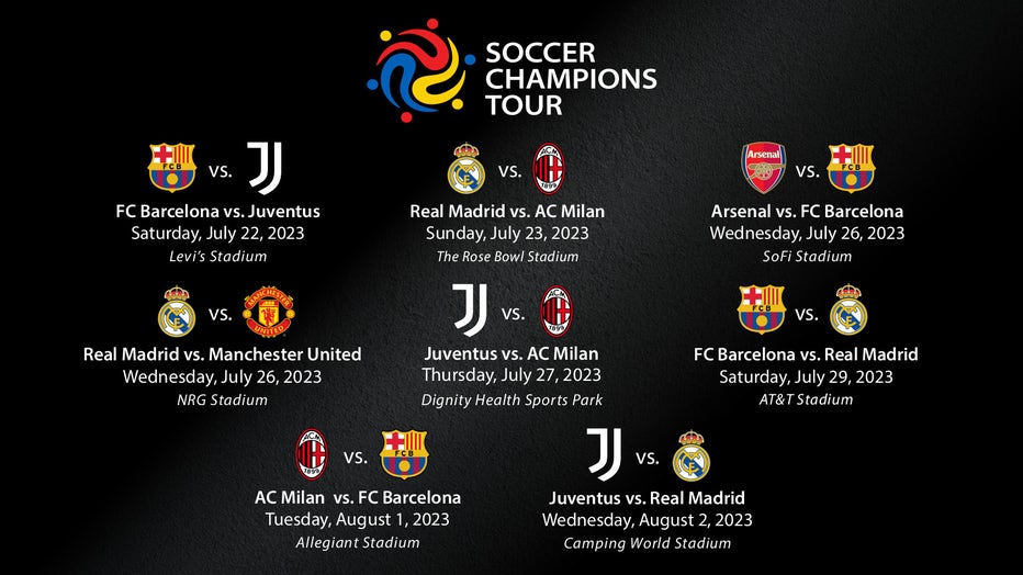 Soccer Champions Tour Real Madrid, Manchester United to face off at