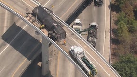 Houston crash: I-610 South Loop eastbound reopens at SH 225 following 18-wheeler rollover