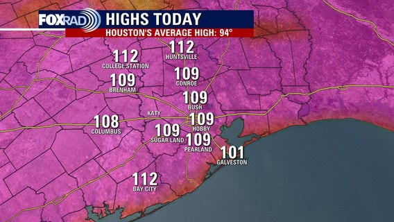 Houston heat: Hobby Airport breaks 23-year heat record Sunday, city of Houston ties all-time record high
