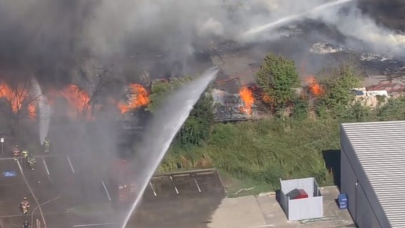 Houston fire: 3-alarm fire reported on Clay Road at recycling center