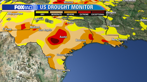 Houston weather: Drought getting worse as 7-day forecast shows most of Texas completely rain free