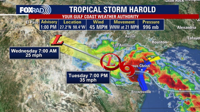 Tropical Storm Harold makes landfall in South Texas: What impacts will Houston see?
