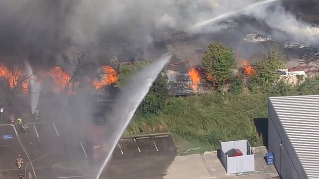 Houston fire: 3-alarm fire reported on Clay Road at recycling center