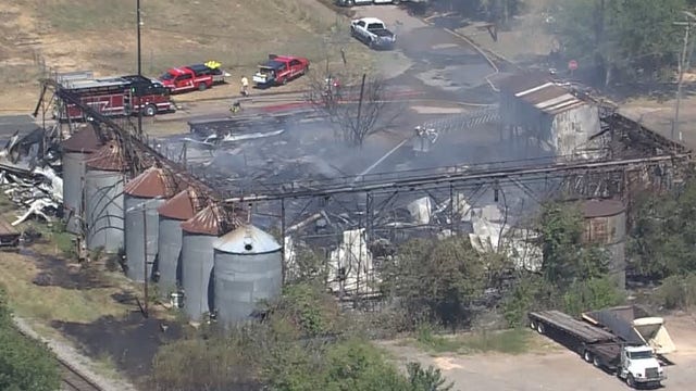 Wharton County: Multiple agencies collaborate to combat fire in El Campo