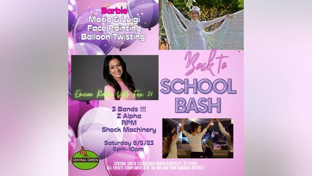 Attend Katy Back-to-School Bash on Saturday for giveaways, FOX 26 Rashi Vats will emcee