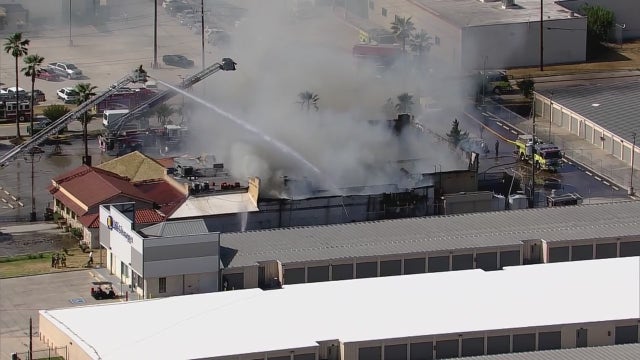 Harris County fire: Los Cucos Restaurant engulfed in flames, firefighter transported to local hospital