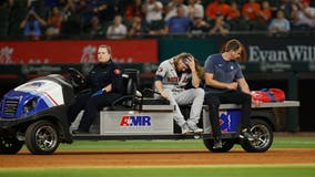 Houston Astros relief pitcher Ryne Stanek injured in win against Rangers