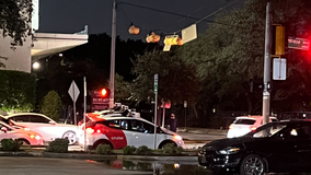 Self driving cars in Houston stop, block intersection after thunderstorm turned all traffic lights red