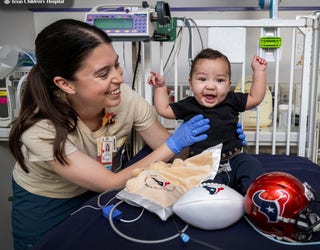 Children's Memorial Hermann NICU babies sport Astros gear for ALCS