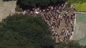 Houston Palestine protest: 2 detained after fireworks set off