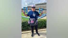 Rice University 'Gummy Worm Guy' goes viral at football game