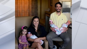 Couple welcomes rare 'spontaneous triplets,' a one-in-a-million blessing