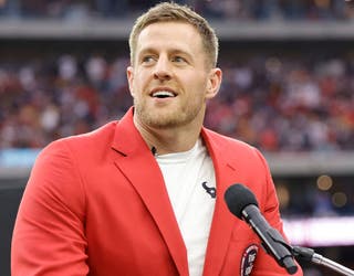 CBS had JJ Watt on location from Texans' Ring of Honor induction