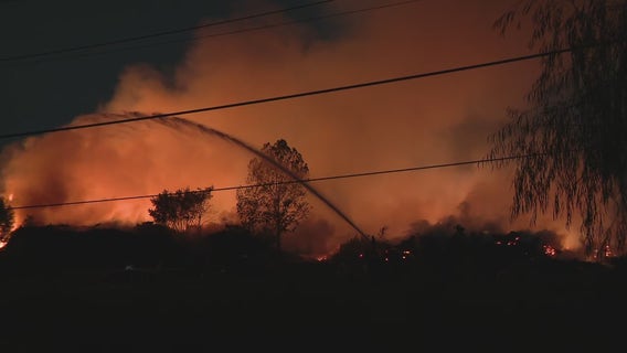 Fire in Spring Branch Central area on Hollister continues to burn